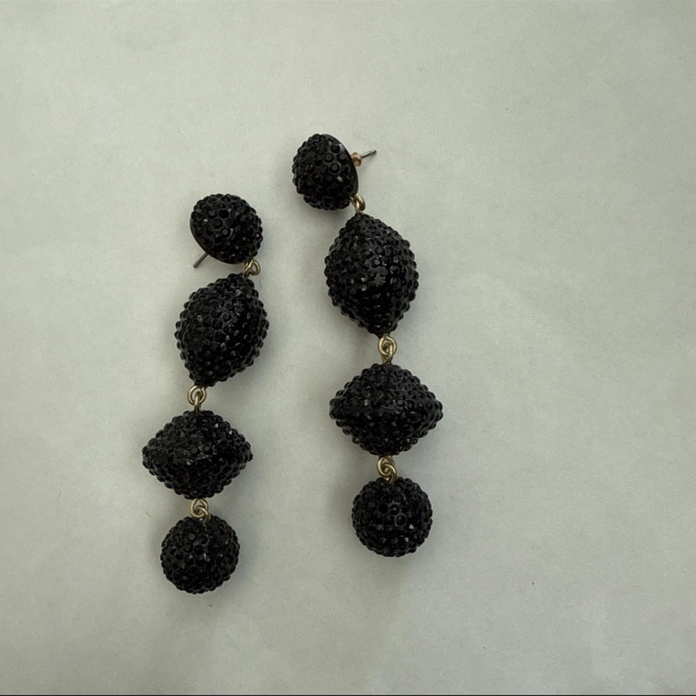 J Crew Black Earrings
